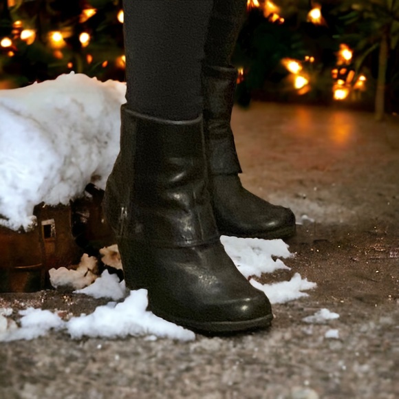 Boc leather zip heeled bootie.Sz 8.5 - Picture 1 of 16